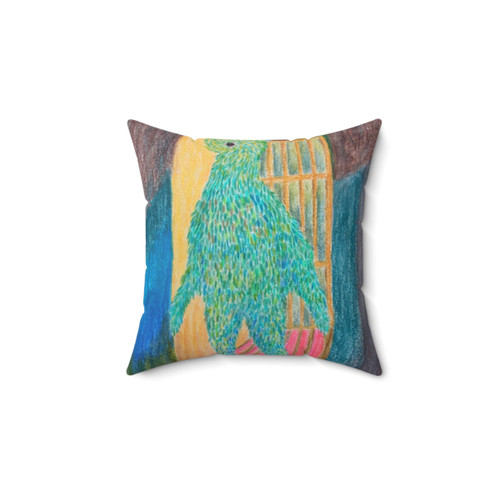 Papageno Surreal Bird Decorative Pillow