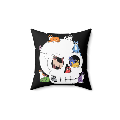 Skull Cats Decorative Throw Pillow