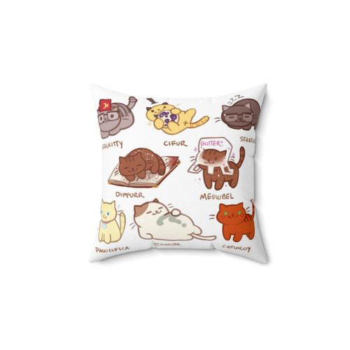 Cute Cat Kitty Falls Pillow
