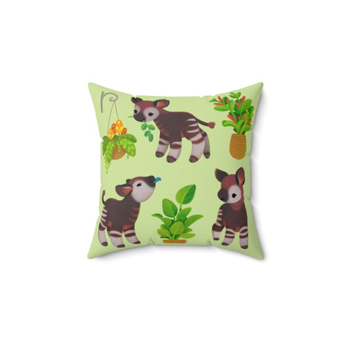 Okapi Pillow - Cute Animal Decor for Kids & Nursery
