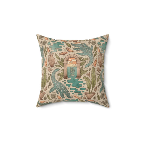 Natural History Ocean Fantasy Art Pillow