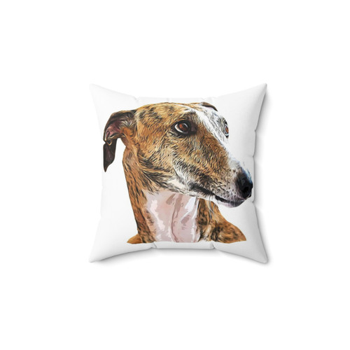 Greyhound Brindle Beauty Pillow - Soft, Plush Dog Decor