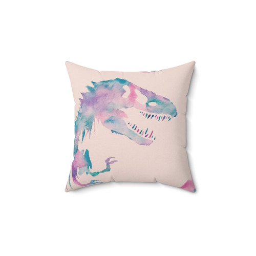 Jurassic Watercolor Throw Pillow