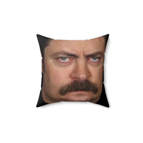 Ron Swanson Parks and Recreation Themed Pillow