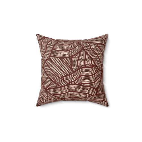 Aboriginal Creek Bed Decorative Pillow