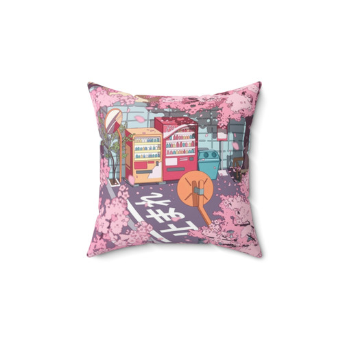 Aesthetic Tokyo Sakura Blossom Pillow