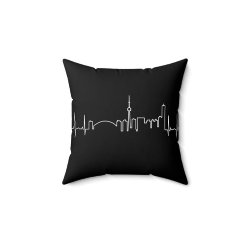 Toronto Skyline Heartbeat Pillow