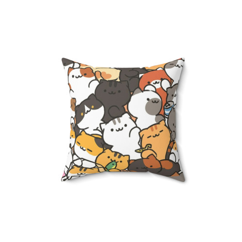 Neko Atsume Cat Themed Pillow