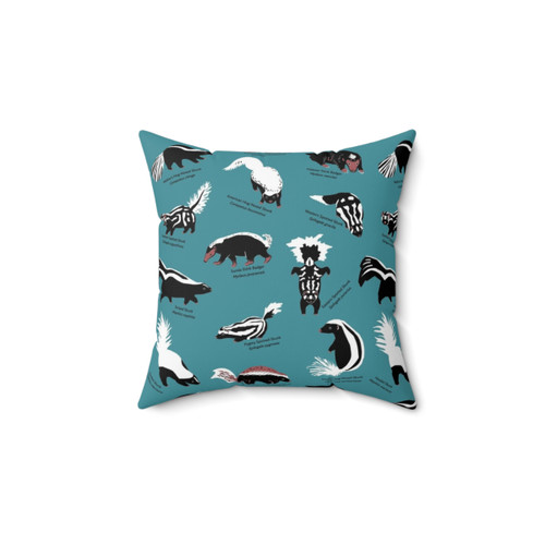 Skunks of the World Throw Pillow
