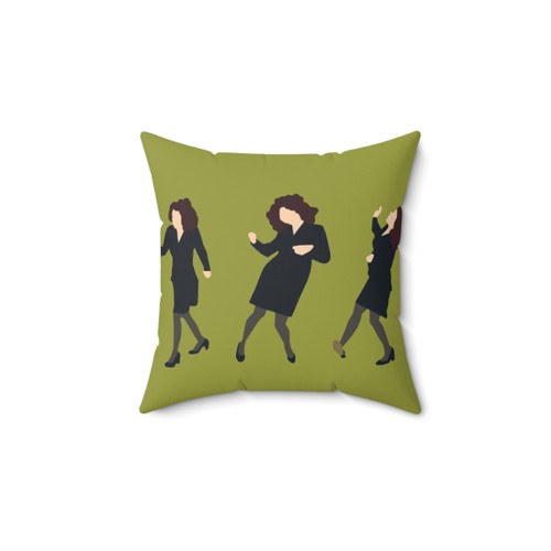 Elaine Dancing Original Green Pillow