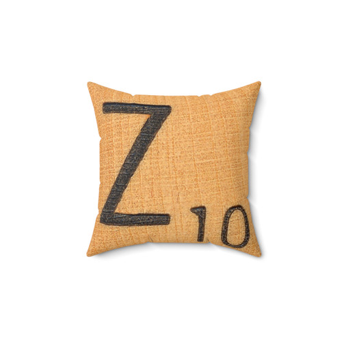Scrabble Letter Z Decorative Throw Pillow