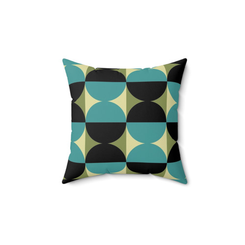 Mid Century Modern Geometric Abstract Pattern Pillow