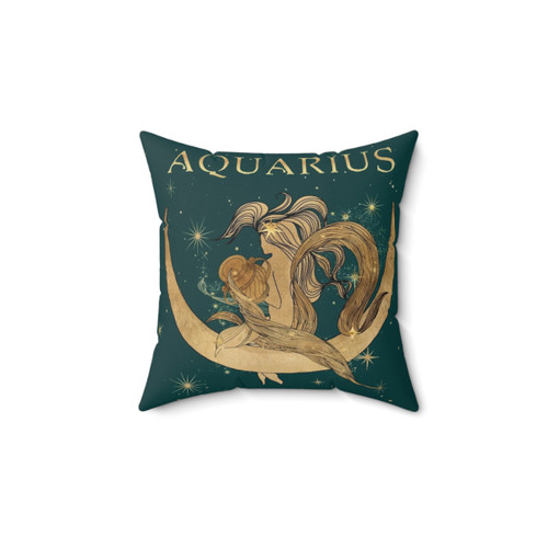 Aquarius Zodiac Astrology Pillow