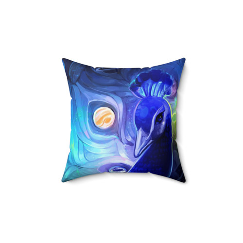 Peacock Feather Decorative Throw Pillow