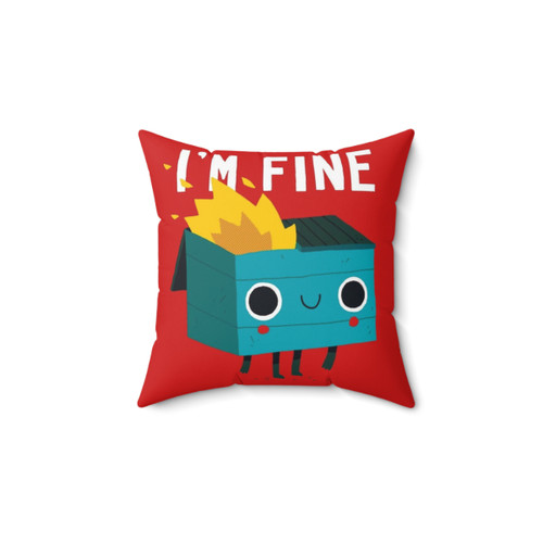 Dumpster Fire Decorative Pillow