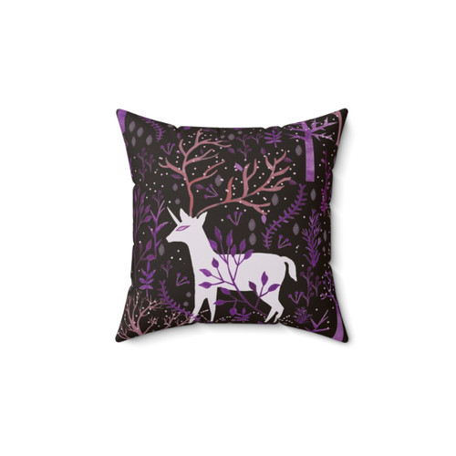 Deericorn Purple Decorative Pillow