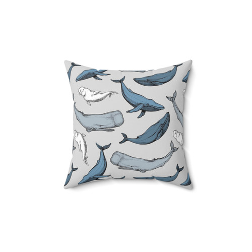 Whales Are Everywhere Decorative Pillow