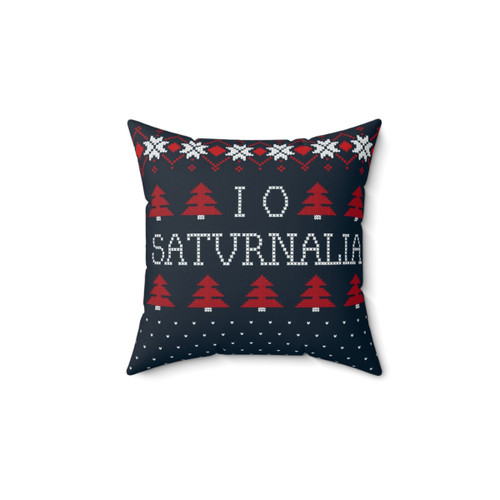Saturnalia Pillow with Knit Design