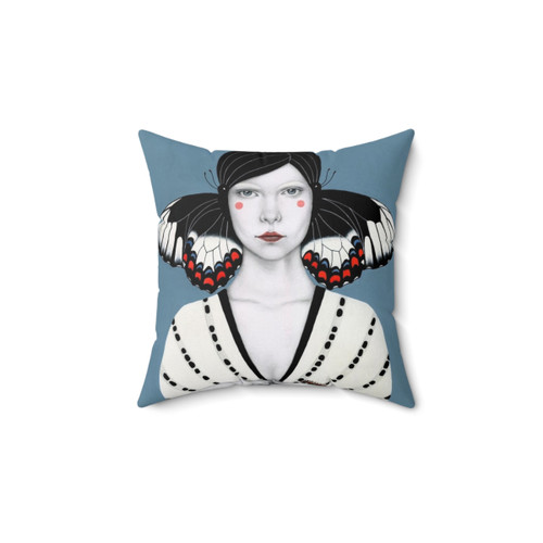 Mila Surreal Butterfly Pillow