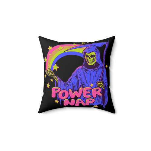 Nap Time Pillow with Funny Skull Design