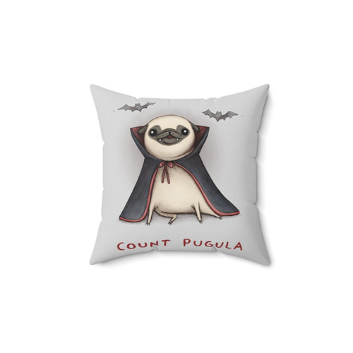 Count Pugula Pug Decorative Pillow