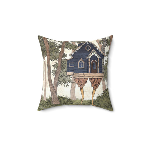 Baba Yaga's House Decorative Pillow