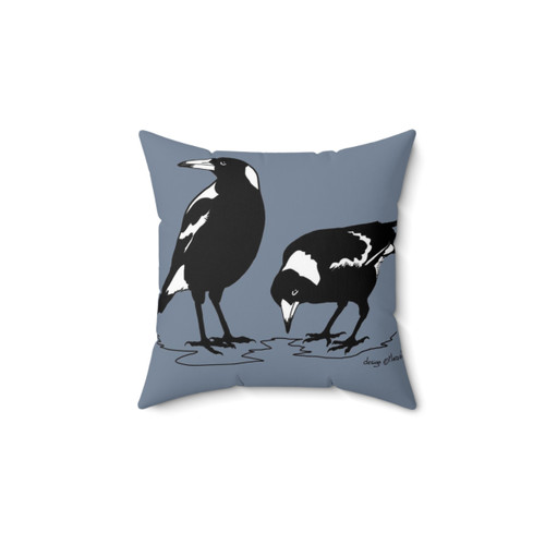 Australian Magpie Graphic Art Pillow