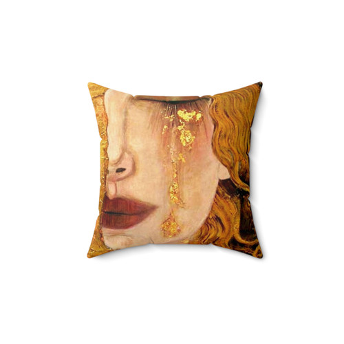 Gustav Klimt Freya's Tears Decorative Pillow