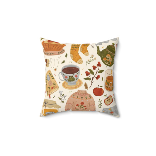 Cozy Cottage Pattern Decorative Pillow