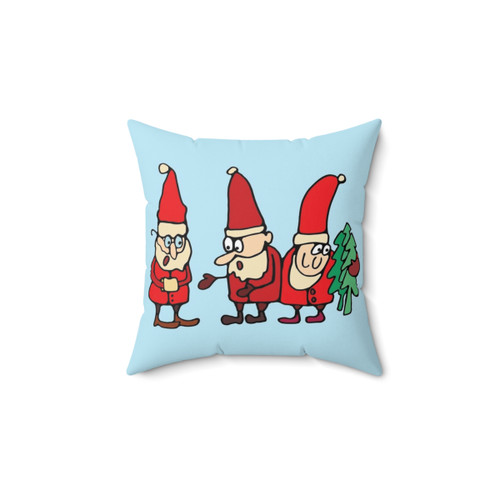 Santa Claus Christmas Trees Pillow