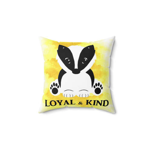 Cute Badger Pillow for Hogwarts House Fans
