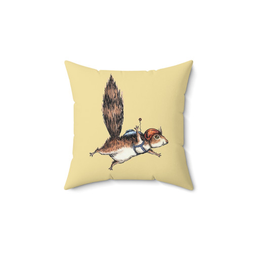 Skydiving Squirrel Adventure Pillow