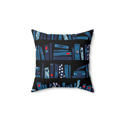 Black reading pillow for cozy book time