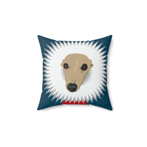 Christmas Whippet Pillow