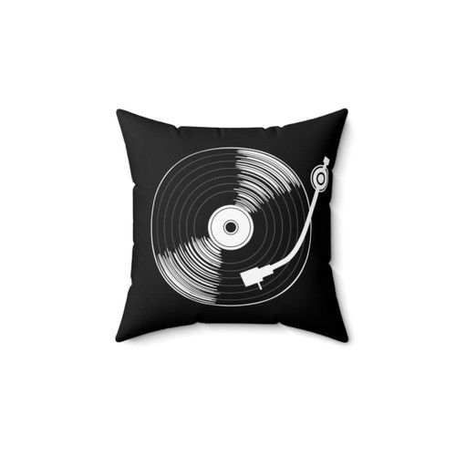 Spinning Vinyl Record Pillow
