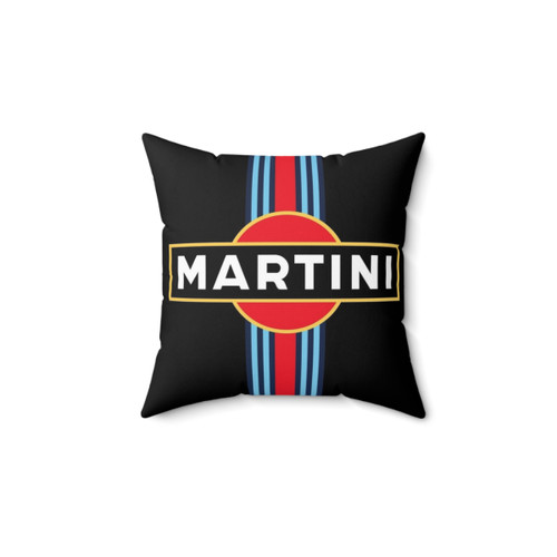 Martini Racing Stripe Decorative Pillow
