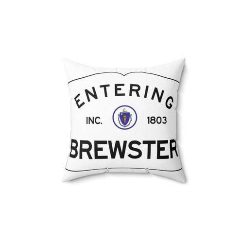 Massachusetts Road Sign Pillow