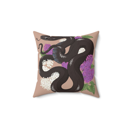 Colorful Mexican Black Kingsnake Pillow