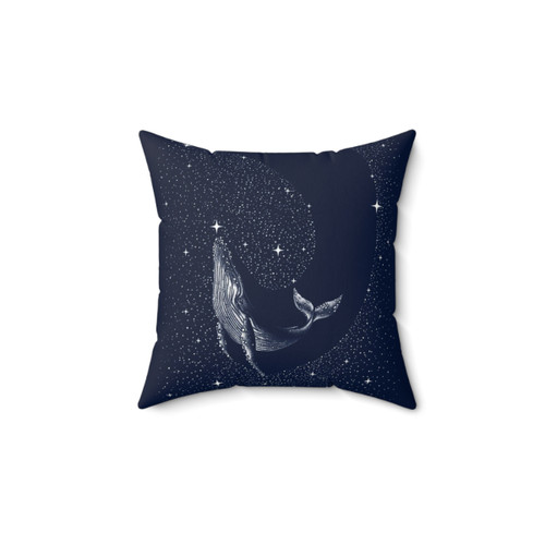Starry Whale Decorative Pillow