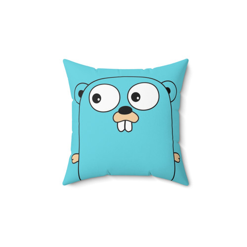 Soft Golang Gopher Pillow for Developers