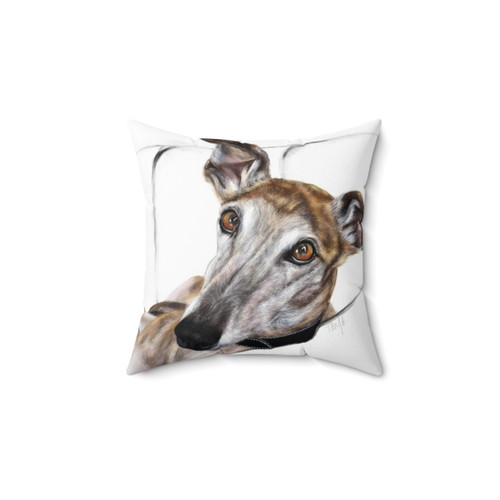 Brindle Greyhound Decorative Pillow