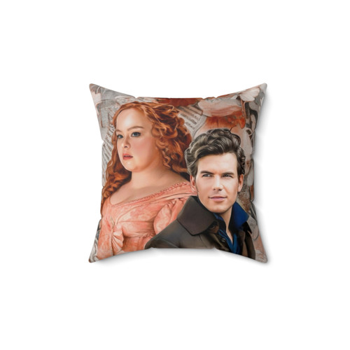 Bridgerton Penelope and Colin Inspired Decorative Pillow