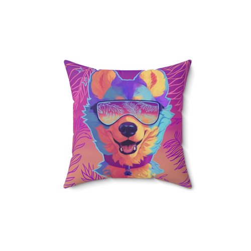 Sparkle Dog Furry Pillow