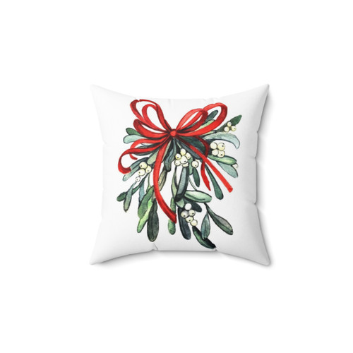 Mistletoe Branch Decorative Pillow