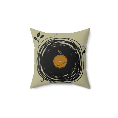 Retro Vinyl Records Decorative Pillow