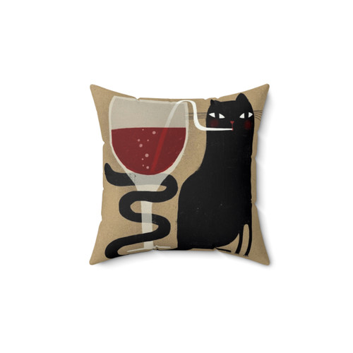 COCKTAIL CAT Plush Pillow for Cat Lovers