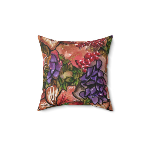 Doodle Print 16 Inch Decorative Pillow