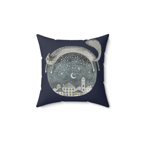 Cozy Cat Pillow for Bedroom Decor