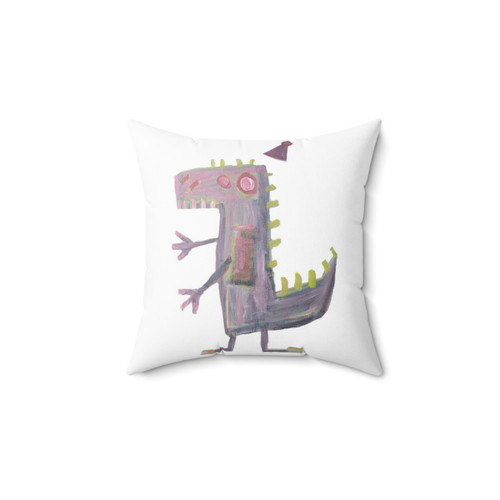 Dinosaur Modern Art Pillow