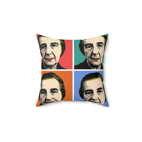 Decorative Golda Meir Portrait Pillow
